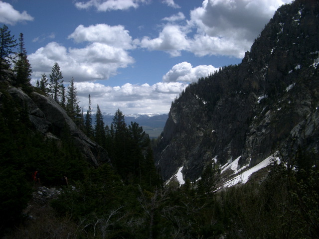 Looking back down Death Canyon