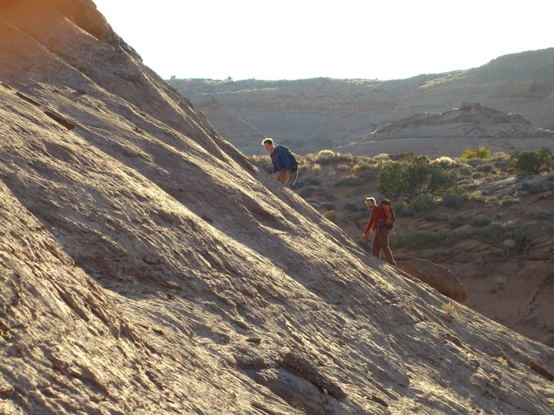 Hiking up