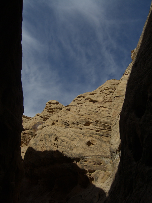 looking down canyon