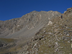 Heading up the ridge