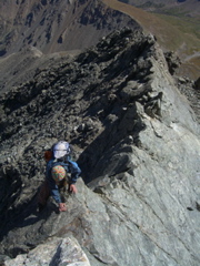 The knife edge on Kelso Ridge