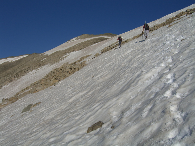 One last snow field