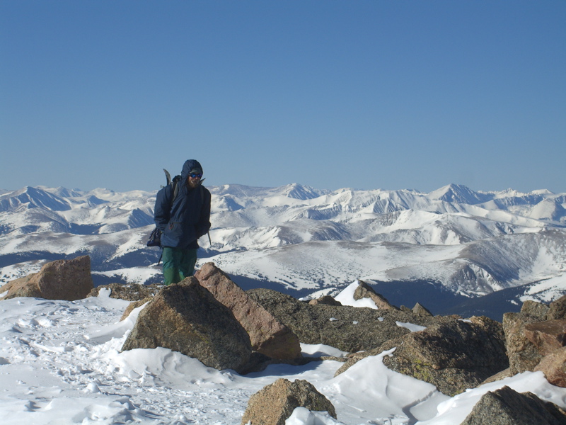 Alex on the summit