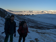 Hiking up Bierstadt